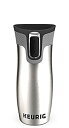 【中古】【輸入品・未使用】Keurig Stainless Steel Travel Mug West Loop%カンマ% 14 oz%カンマ% Silver ...