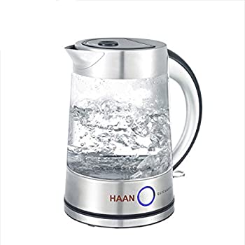 【中古】【輸入品・未使用】HAAN HP-400 Wireless Tempered Glass Water Kettle Eco-friendly 220V + Key Ring HAAN HP-400ワイヤレス強化ガラスウォーターケトルエコ220V+
