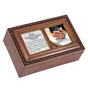 【中古】【輸入品・未使用】Communion PrayerロザリオBoy Wood Finish Smallジュエリー音楽ボックスPlays HandelのHallelujah