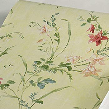 【中古】【輸入品・未使用】Yifely 自己粘着シェルフライナー 取り外し可能な家具ペーパー アパートドレッサーの引き出しを覆う/田舎の花/17.7インチ×9.8フィート