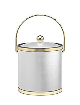 【中古】【輸入品・未使用】Kraftware corp. Sophisticates with Polished Gold 3-quart Ice Bucket with Bale???????????????? 3???? ???? 50265