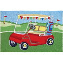 【中古】【輸入品・未使用】Jellybean ゴルフカートのキッチン屋内/屋外の洗濯機で洗え21 X 33アクセントラグ