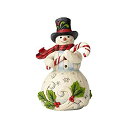 【中古】【輸入品・未使用】ENESCO Snowman Holding Candy Cane 6001477(3)