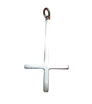 【中古】【輸入品・未使用】925シルバーエクストララージペトリネ聖ペテロの反転十字架の悪魔ペンダントA20