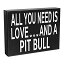 【中古】【輸入品・未使用】jennygems All You Need Is Love and A Pit Bull (ピットブル)???Stand Up木製ボックスサイン???American Pit Bull TerrierホームDecor???Pittデ 19,261円