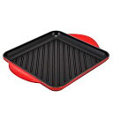 【中古】【輸入品・未使用】ルクルーゼ Le Creuset グリルパン グリル カレ 24cm チェリーレッド Gril Carre 2012700060046...