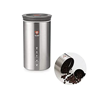 【中古】【輸入品・未使用】BEANPLUS Double-Wall Air Tight Container多目的密閉保管容器、コーヒー豆保管容器 1pcs（並行輸入品） (black)