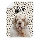 【中古】【輸入品・未使用】Clumber Spaniel Dog クランバー スパニエル 犬柄 印刷 可愛い犬の足跡 毛布 ブランケット ひざ掛け 掛け毛布 敷...