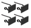 【中古】【輸入品・未使用】Haute Decor オリジナル マントルクリップ ストッキングホルダー 黒板アイコン ブラック 4個パック