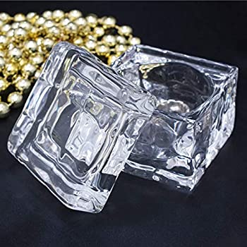 【中古】【輸入品・未使用】ガラス製 小物ケース キャンドルホルダー クリア (H085400 クリア) [並行輸入品]