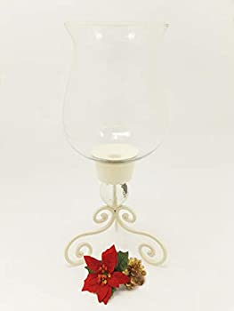 【中古】【輸入品・未使用】[Safe Candle] キャンドルホルダー ガラス キャンドルスタンド (SA807296A WH) [並行輸入品]