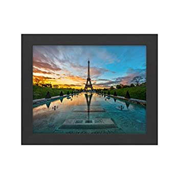 【中古】【輸入品 未使用】Trademark Fine Art Sunrise in Paris by Mathieu Rivrin カンマ Black Frame 11x14 カンマ Multi-Color 141［並行輸入］