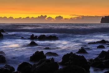 【中古】【輸入品・未使用】Posterazzi PDDUS12SWR0588 Sunrise at Laupahoehoe Beach Park%カンマ% Hamakua Coast%カンマ% Big Island%カンマ% Hawaii Photo Print%カンマ% 18 x 24%カンマ