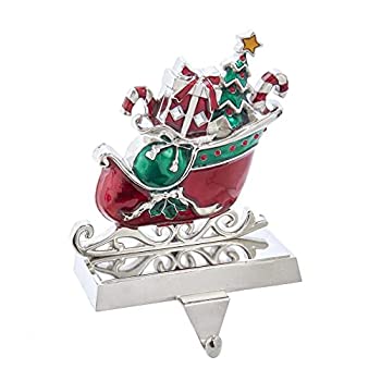 【中古】【輸入品・未使用】Kurt S. Adler 7.3インチ 金属製ソリハンガー ストッキングホルダー マルチ