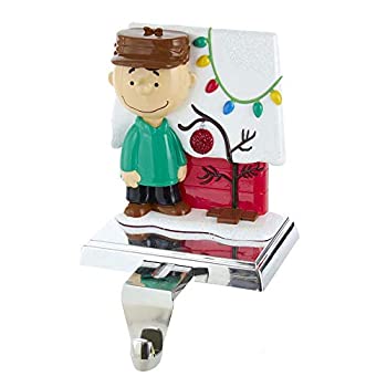 【中古】【輸入品・未使用】Peanuts Kurt Adler 5インチ チャーリーブラウン 犬小屋用ストッキングホル..