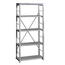 yÁzyAiEgpzBenjara Industrial Bookshelf with 4 Shelves and Open Metal Frame%J}% Gray and Silver 141msAn