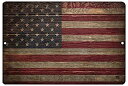 【中古】【輸入品・未使用】Rogue River Tactical USA アメリカ国旗メタルブリキ看板 壁装飾 男の隠れ家 バー アメリカ 素朴な木目調(3)