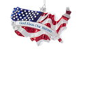 【中古】【輸入品・未使用】Kurt Adler NB1661 4.75インチ ノーブルジェム「God Bless Our Heroes」オーナメント