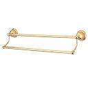 【中古】【輸入品・未使用】(Polished Brass) - Kingston Brass BA3963PB Restoration 60cm Dual Towel Bar%カンマ% Polished Brass 1