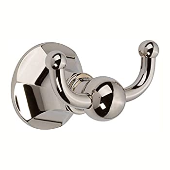 【中古】【輸入品・未使用】Ginger 611?Empireダブルフック真鍮ローブフック、 レッド 611/PN 1