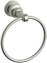 【中古】【輸入品・未使用】(Vibrant Brushed Nickel) - KOHLER K-6817-BN IV Georges Brass Towel Ring in Polished or Brushed Finishes%カンマ% Vibrant Brushed Nickel [並