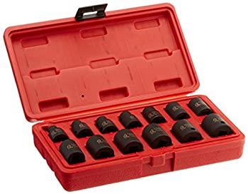 šۡ͢ʡ̤ѡSunex SUN3675 .38" Drive Standard 13 Pc 12 Point Metric Impact Socket Set