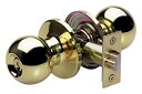 【中古】【輸入品 未使用】Master Lock BAO0103 ボールキー付き玄関ドアノブ 光沢真鍮