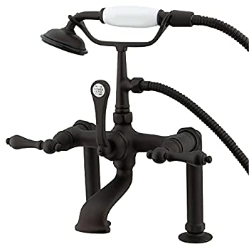 【中古】【輸入品・未使用】Kingston Brass CC103T5 Vintage 7-Inch Leg Tub Filler with Hand shower%カンマ% Oil Rubbed Bronze by Kingston Brass [並行輸入品]