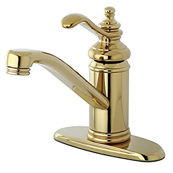 【中古】【輸入品・未使用】Kingston Brass KS3402TL Single Handle 4 in. Centerset Lavatory Faucet with Push-Up & Optional Deck Plate