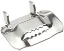 【中古】【輸入品・未使用】BAND-IT C25399 201/301 Stainless Steel Ear-Lokt Buckle%カンマ% 3/8 Width%カンマ% 100 per Box by Band-It(3)