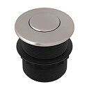 【中古】【輸入品・未使用】【並行輸入品】Rohl AS425STN Air Activated Switch Button Only for Waste Disposal Including Escutcheon Base and Fastening Nut Satin Nicke