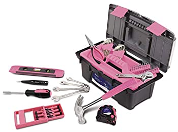 Apollo Precision Tools DT9773P Household Tool Kit with Tool box%カンマ% Pink%カンマ% 53-Piece by American Fulfillment 