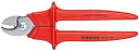 【中古】【輸入品・未使用】KNIPEX 95 06 230 1%カンマ%000V Insulated Cable Shears by Knipex