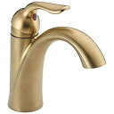 【中古】【輸入品・未使用】Delta Faucet Lahara シングルホールバスルーム蛇口 ゴールドバスルーム蛇口 シングルハンドル ダイヤモンドシールテクノロジー メタルドレイン