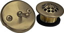 yÁzyAiEgpz(Antique Brass) - LASCO-Simpatico 34851A Bath Tub Trip Lever Plate with Screws%J}% 3.2cm Shoe Strainer and 3.8cm Bushing%J}% Antique