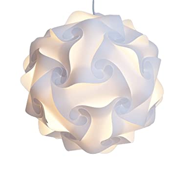 【中古】【輸入品・未使用】Niki Nu Lites L304-W Puzzle Lamp Shade Kit%カンマ% Large%カンマ% White..