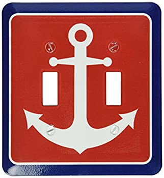 【中古】【輸入品・未使用】3drose LSP _ 165796?_ 2レッドホワイトandブルーマリンアンカーデザインラ..