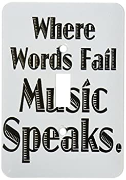 【中古】【輸入品・未使用】3drose LSP _ 171895?_ 1?Where Words Fail Music Speaksライトスイッチカ..