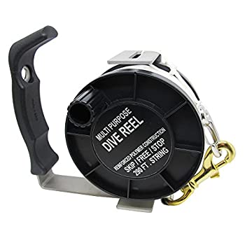 【中古】【輸入品・未使用】スキューバダイビングステンレス鋼製多目的ダイビングリール、290フィート、ブラック