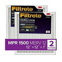 【中古】【輸入品・未使用】3M Filtrete Healthy Livingフィルター 12x12x1 UR10-2PK-6E 2