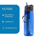 yÁzyAiEgpzLifeStraw Go 2-Stage - Water Filter Bottle with Integrated Filter Straw. Removes Bacteria & Protozoa. Active Carbon Reduces Chemicals &