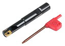 【中古】【輸入品・未使用】Accusize Industrial Tools - 1/2%ダブルクォーテ% ×1/2%ダブルクォーテ% シャンク挿入/ wの90°スクエアショルダーインデックス可能なエンドミル(3)
