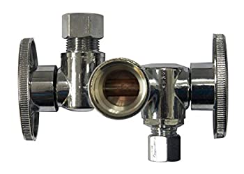 【中古】【輸入品・未使用】四半期Turn 3?Wayバルブ5?/ 8インチod Inlet by 3?/ 8インチod by 3?/ 8インチodデュアルハンドル、鉛フリー