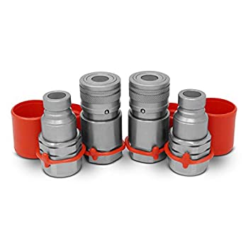 【中古】【輸入品・未使用】1/2インチ スキッドステア フラットフェイス 油圧クイックコネクトカプラー/カップリングセット ダストキャップ付き 2セット 【中古】【輸入品・未使用】1/2インチ スキッドステア フラットフェイス 油圧クイックコネクトカプラー/カップリングセット ダストキャップ付き 2セット