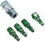 【中古】【輸入品・未使用】ColorFit Coupler & Plug Kit (5 Piece)%カンマ% A-Style 1/4%ダブルクォーテ% NPT Green