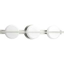 【中古】【輸入品・未使用】Progress Lighting p300065???30?Volo 3ライト24?%ダブルクォーテ% wide統合LED浴室vanit、 グレー P300065-009-30 1(3)