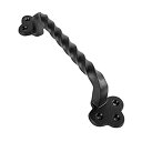 【中古】【輸入品・未使用】Iron Valley - 9'' Twist Clover Barn Door Pull Handle - Solid Cast I...