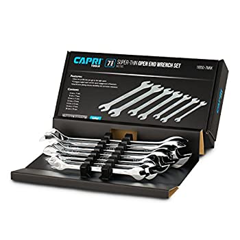 【中古】【輸入品・未使用】Capri Tools(カプリツールズ) 11850-7MRK 超薄スパナセット 6~19mm 7点