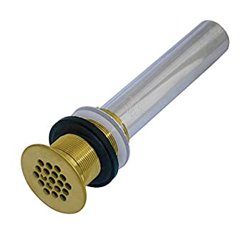 【中古】【輸入品・未使用】Kingston Brass KB4007 蛇口グリッドドレイン オーバーフローなし つや消し真鍮