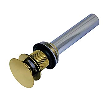 【中古】【輸入品・未使用】Kingston Brass EV7007 プッシュポップアップドレイン オーバーフローなし つや消し真鍮